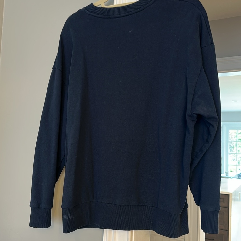 Favorite Daughter Blue Crew Neck Sweatshirt - Picture 6 of 9